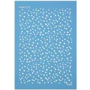 Silk Screen Moiko pour Pâte polymère 74x105 mm - Motif Neige 17.15 x1