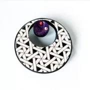 Silk Screen Moiko pour Pâte polymère 74x105 mm - Motif Neige 17.15 x1