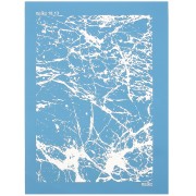 Silk Screen Moiko pour Pâte polymère 74x105 mm - Motif Marbré 18.13 x1