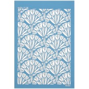 Silk Screen Moiko pour Pâte polymère 74x105 mm - Motif Bouquet de Tulipes 17.28 x1|raw }}