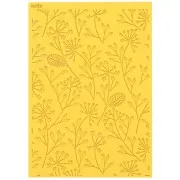 Plaque de texture Moiko pour pâte polymère 97x68 mm - Fleur x1