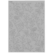 Plaque de texture Moiko pour pâte polymère 97x68 mm - Fleur x1