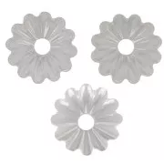 Coupelles striées 6.5 mm - Placage Argent fin x20