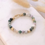 Perle effet écrou 5x6 mm avec gros trou - Argent 925 Doré à l'or fin x1