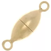 Fermoir ovale aimanté 6 mm - Argent 925 Doré à l'or fin x1