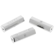 Perle cylindre à message Happy Dreamer avec oxydes de Zirconium  26x9 mm - Acier inoxydable 304
