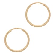 Créoles 14 mm - Fil 1.2 mm - Gold filled (or laminé) x2|raw }}