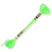Fil à broder DMC Mouliné Effet Lumière Vert Fluo (990) x8m