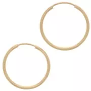 Créoles 17 mm - Fil 1.2 mm - Gold filled (or laminé) x2