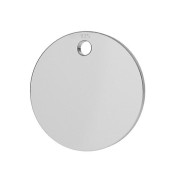Sequin rond 10 mm - médaille à graver - Argent 925 x1
