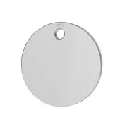 Sequin rond 10 mm - médaille à graver - Argent 925 x1