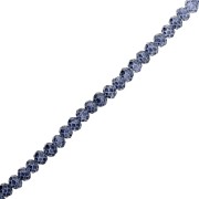 Perles rondelles facettées - rondes aplaties 4.5x3.5 mm Dark Montana x40cm|raw }}