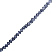 Perles rondelles facettées - rondes aplaties 4.5x3.5 mm Dark Montana x40cm