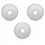 Perles rondelles Heishi - disques plats percés 5x1 mm - Argenté x10