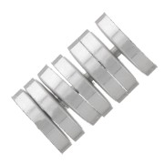 Perles rondelles Heishi - disques plats percés 5x1 mm - Argenté x10
