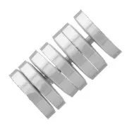Perles rondelles Heishi - disques plats percés 5x1 mm - Argenté x50