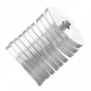 Perles rondelles Heishi - disques plats percés 5x0.5 mm - Argenté x50