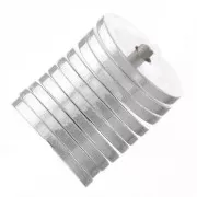 Perles rondelles Heishi - disques plats percés 5x0.5 mm - Argenté x50