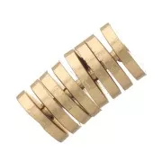 Perles rondelles Heishi - disques plats percés 4x0.7 mm - Doré à l'or fin x50