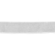 Ruban pailleté 10 mm Argenté x 2m