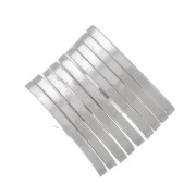 Perles rondelles Heishi - disques plats percés 6x0.5 mm - Argenté x10