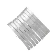 Perles rondelles Heishi - disques plats percés 6x0.5 mm - Argenté x10