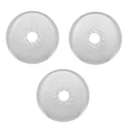 Perles rondelles Heishi - disques plats percés 6x1 mm - Argenté x10