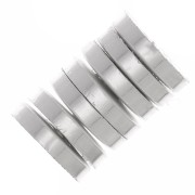 Perles rondelles Heishi - disques plats percés 6x1 mm - Argenté x10