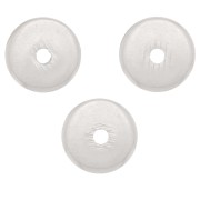Perles rondelles Heishi - disques plats percés 5x0.5 mm - Argent 925 x6