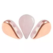 Perles en verre Amos® par Puca® 5x8 mm - Light Pink Opal Capri Gold x10g