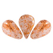 Perles en verre Amos® par Puca® 5x8 mm - Light Pink Opal Tweedy x10g