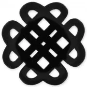 Intercalaire fleur 48 mm Noir x1