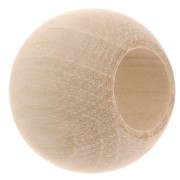 Grosse perle rondelle en bois brut à décorer par Puca® support bois Jeff - 20x16mm