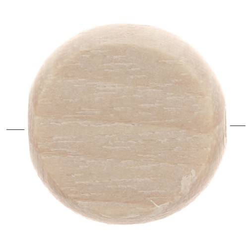 Perle ronde en bois brut à décorer par Puca® - support bois Jack - 12x6 mm x1