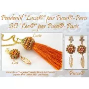 Perle ronde en bois brut à décorer par Puca® - support bois Jack - 12x6 mm x1