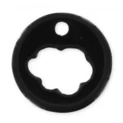 Sequin évidé 18 mm nuage Noir x1