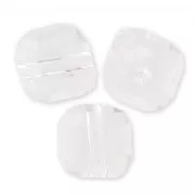 Cubes 4 mm Crystal x15