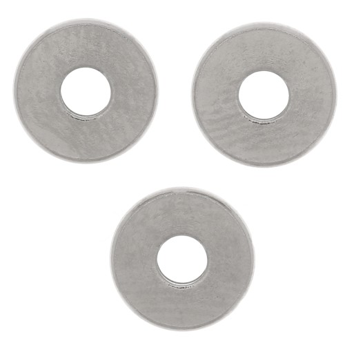 Perles rondelles Heishi - disque plat 6x1 mm - Acier inoxydable 304 x15