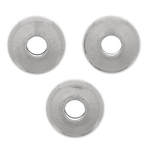 Perles rondelles Heishi - disque plat 6x2 mm - Acier inoxydable 304 x15