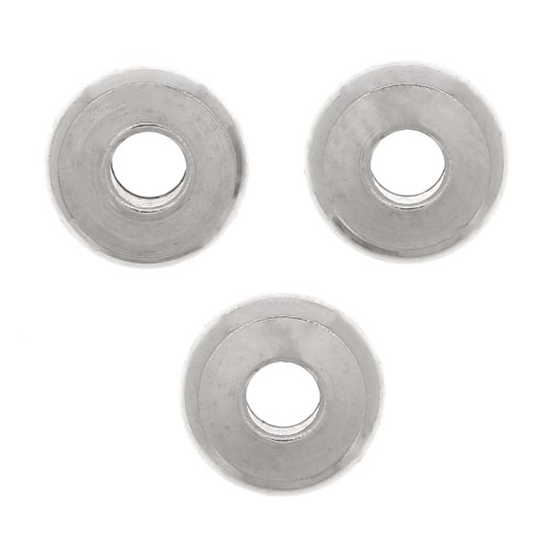Perles rondelles Heishi - disque plat 5x2 mm - Acier inoxydable 304 x20