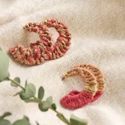 Fil imitation raphia à crocheter et tricoter - beige x200m