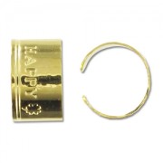 Bagues d'oreilles Happy 11x7 mm doré x10