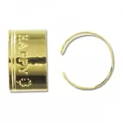 Bagues d'oreilles Happy 11x7 mm doré x10