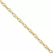 Chaîne maille corde 1,3 mm en Gold filled (or laminé)  x50cm