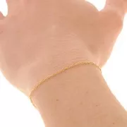 Chaîne maille corde 1,3 mm en Gold filled (or laminé)  x50cm