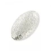 Perles olive diamantées 8x5 mm en Argent 925 x5