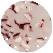 Pendentif - chandelier 43mm en acétate Ecaille tortue Marron clair - Blanc - Noir