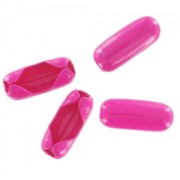 Embouts de fermeture pour chaîne maille boule 3,2 mm Fuchsia x4