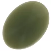 Cabochon ovale 18x13 mm en résine opaque - Kaki x1