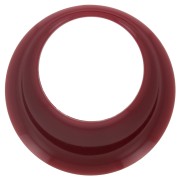 Pendentif rond évidé en résine opaque 44 mm - Bordeaux x1|raw }}
